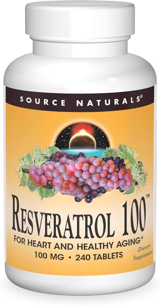 근원 자연적인 Resveratrol 심장과 건강한 노후화* -100mg 240 정제를 위한 100