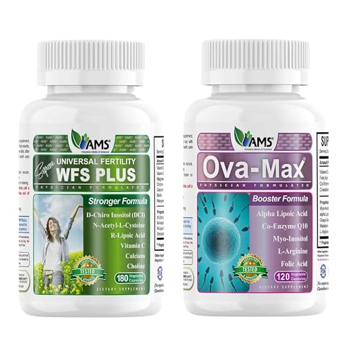 미국 Medic & Science OVA-Max Prenatal Vitamins for Women (120 캡슐) 및 WFS Plus Fertility Supplements for Women (90 캡슐)