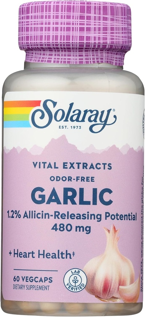 SOLARAY 마늘 보충, 500mg | 60 개
