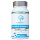 L-Theanine을 가진 Rhodiola & Ashwagandha - 수여 Ashwagandha KSM-66 600mg & 1500mg Rhodiola (3% Rosavins - 1% Salidrosides) 전체적인 뿌리 동등물 접합기 콤보 - 인공 필러 없음