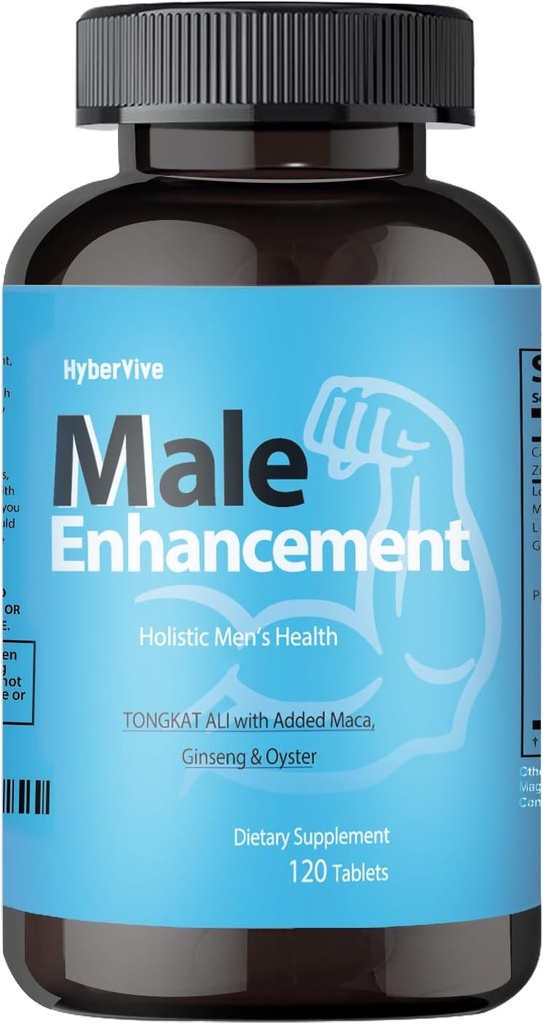 남성용 테스토스테론 보충 – Tongkat Ali, Maca, 에너지, 체력 및 내구시간, 비 GMO, 글루텐 프리, 120 정제 (60 일 공급)