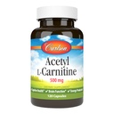 Carlson - Acetyl L 카르니틴, 500 mg의 인지 건강, 뇌 기능 & 에너지 생산, 120의 캡슐