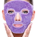 ZNÖCUETÖD 얼굴 눈 가면 얼음 팩을 감소시키기를 위한, 아이의 밑에 부대, Puffy 어두운 원형, Migraine, 연약한 견면 벨벳 역행을 가진 뜨거운/찬 팩 (Purple #22)