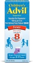 아이들의 Advil 중단 Ibuprofen 100mg 빠른 고통 Reliever와 Fever 흡진기 나이를 위한 8 시간 포도 풍미 액체까지 2 11 년 - 4개의 FL Oz 병의 3 팩
