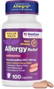 GenCare 알레르기 완화 알약 - Fexofenadine 180mg 24 시간 비 Drowsy 알레르기 약 항히스타민, Itchy 눈, Runny Nose, Hives (100 개)를 위한 Allegra 24 시간 비 Drowsy 알약과 비교하십시오