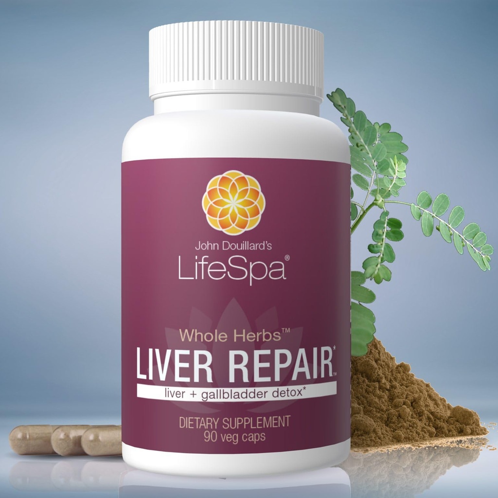 LifeSpa Whole Herbs Liver Repair | Liver Detox | Liver Cleanse and Repair | 건강 보조 식품 건강 | Liver 및 Gallbladder Detox 지원 | 90 캡슐 | 475mg