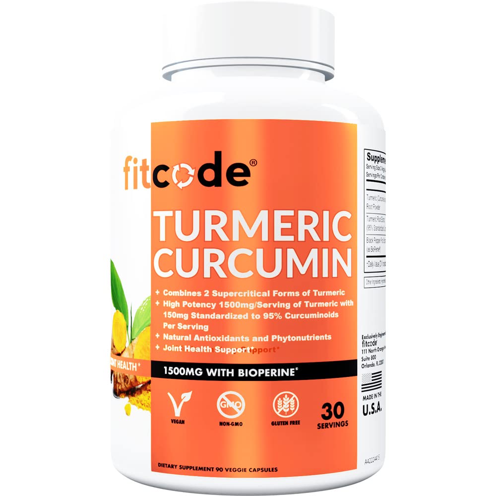 95% Curcuminoids, 가장 높은 Potency, Non-GMO, 글루텐 자유로운, 강화한 흡수를 위한 BioPerine를 가진 Ultra-Pure Turmeric Curcumin의 1500mg를 가진 적당한 심황 Curcumin, 30의 서빙 Veggie 캡슐