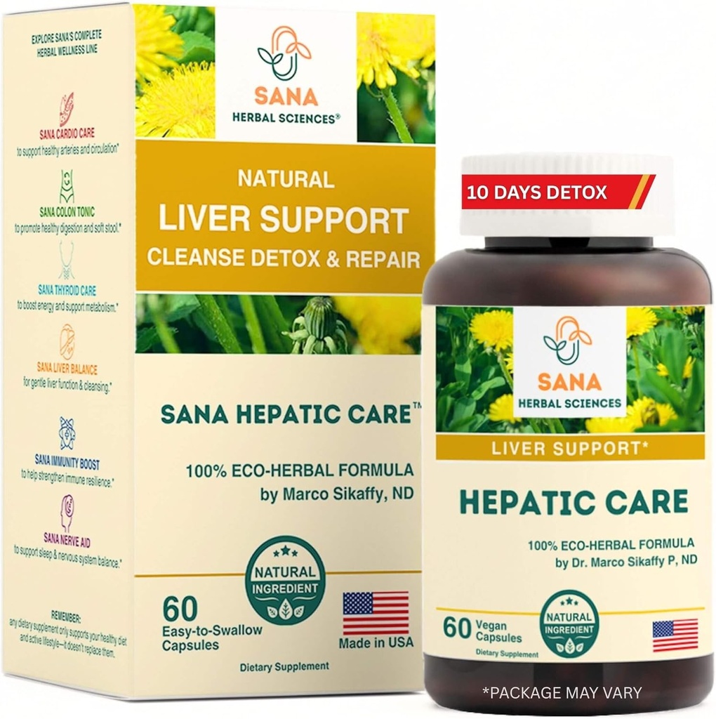 Active Liver Cleanse & Detox – 1800mg Organic Milk Thistle, Turmeric & Dandelion Root와 허브 포뮬러 – 산나 허브에 의해 지방 간 수선 및 일일 간 건강 지원 –