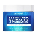 Seborrheic Dermatitis Psoriasis 크림: 항진균성 처리 - 전통적인 초본 주입 - Flaking Irritated Scalp 피부를 위한 기복 - 스테로이드 자유로운 Lasting 결과 3.4 Oz