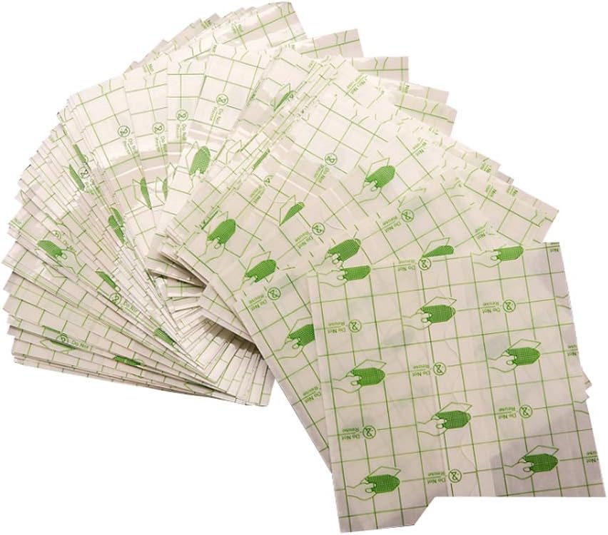 100pcs 방수 투명한 뻗기 접착성 붕대 목록: 투명한 영화 드레싱 두번째 피부 치유 방어적인 명확한 접착성 붕대 문신 공급 제품 (2.8*3.1inch)