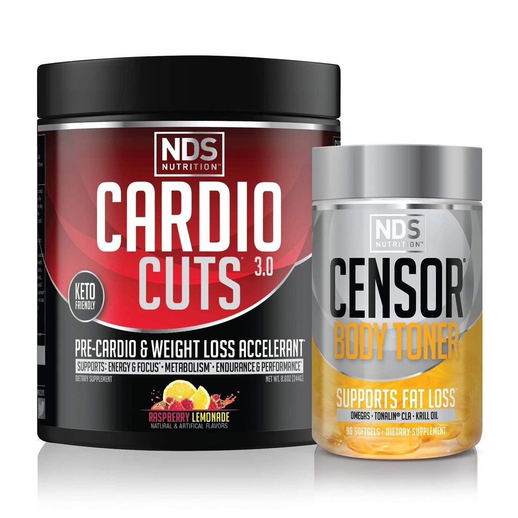 NDS 영양 4.0 Razz Lemonade (40 서빙) & NDS 영양 Censor (90 Softgels)