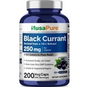 NusaPure 까만 제한 10:1 추출물, Veg 모자 당 2,500mg에 250 mg 동등한 200 Vegan, 비 GMO