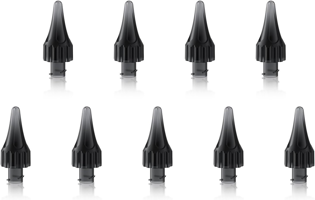 9pcs 귀 왁스 제거 귀 세탁기술자 보충 팁, 보충 귀 청소 장비 연약한 끝, 전기 귀 세탁기술자 보충 팁 귀 관개 팁