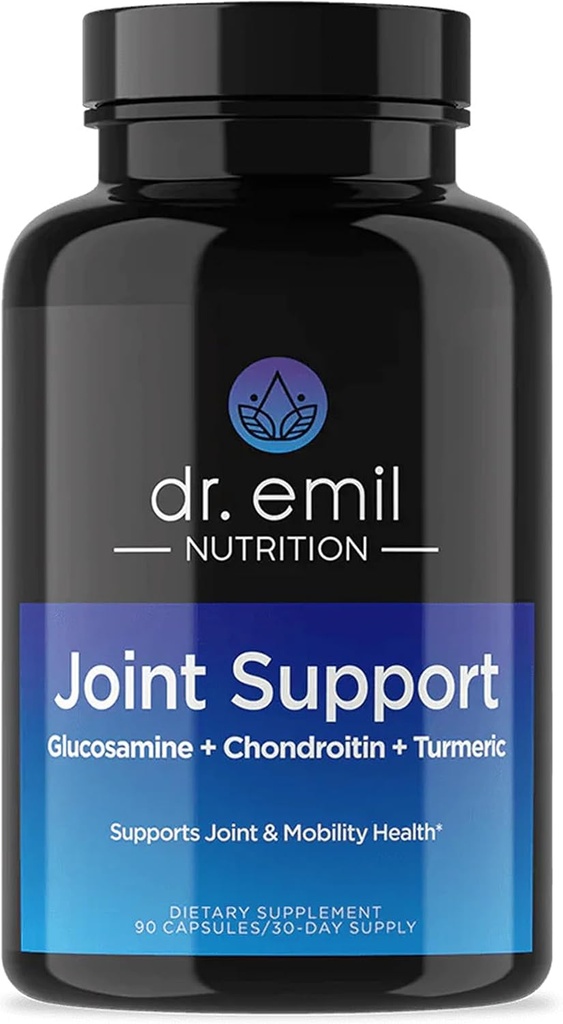 DR. EMIL NUTRITION 합동 원조 보충교재 - Glucosamine Chondroitin, MSM & Turmeric를 가진 합동 보충교재 - 남자와 여자를 위한 이동성 그리고 불편을 위한 합동 건강 보충교재 * (60의 캡슐)