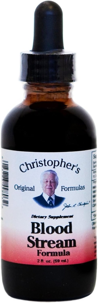 Christopher의 Original Formulas Blood Stream Formula, 2 oz Glycerine Extract - 자연 초본 혼합