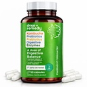 Digestive Balance-Gut Health Supplement-USDA-Kombucha, 7 Probiotic Strains 및 Prebiotics for Microbiome-Digestive Enzymes for Women and Men에 대한 소화 부종 완화