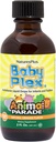 NaturesPlus Animal Parade Baby Plex, Natural Orange 풍미 - 2 fl oz, 2 팩 - 유아 및 유아용 액체 멀티비타민 - 설탕 무료, 글루텐 무료 - 120 총 서빙