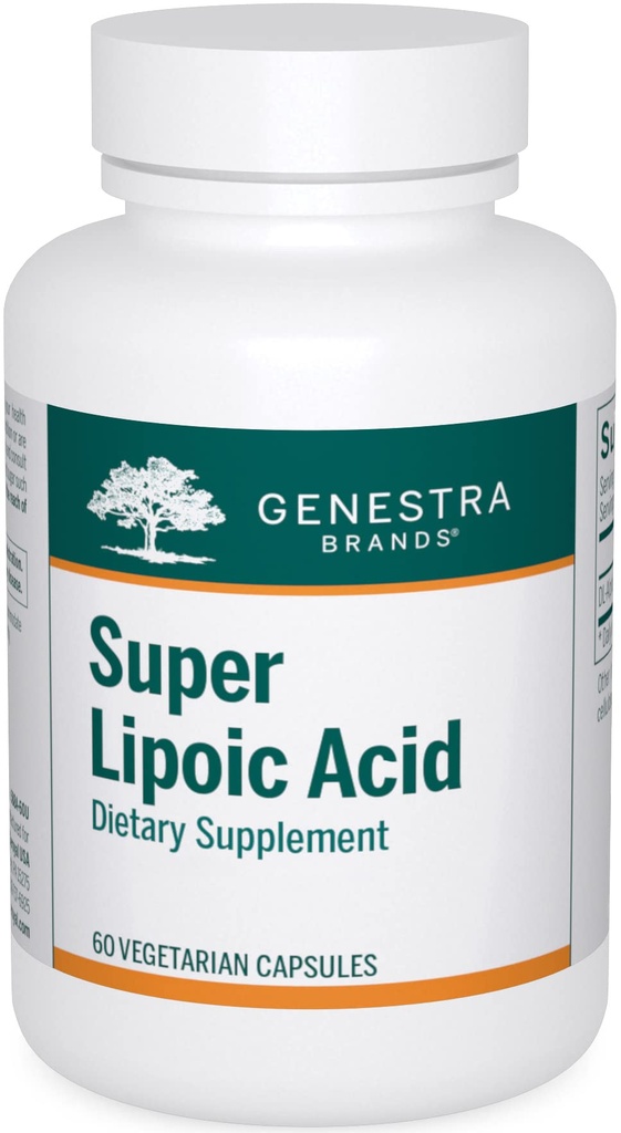 Genestra 상표 최고 Lipoic 산 - Metabolism & Anxtioxidants를 지원하는 알파 Lipoic 산 - 60의 캡슐