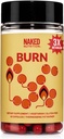 NAKED Metabolism Booster & Thermogenic Fat Burner for Men & Women - 여성을위한 체중 감량 알약 - 금 표준 임상 시험이있는 Belly Fat Burner - 여성을위한 체중 감량을위한 Appetite Suppressant