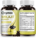 Shilajit 순수한 Himalayan 유기 Shilajit Gummies, 5000MG 85+Trace 무기물 & Fulvic 산을 가진 남자 & 여자를 위한 Shilajit 보충교재, 초점, 에너지 & 면역성, 비 GMO를 위한 지원|60 조사, 2 팩