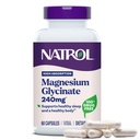Natrol 마그네슘 글리세린은 240 mg를 보충합니다 - 높은 흡수 - 수면을 위한 Calm 마그네슘 글리세라이드 - 60의 캡슐, 30 일 공급