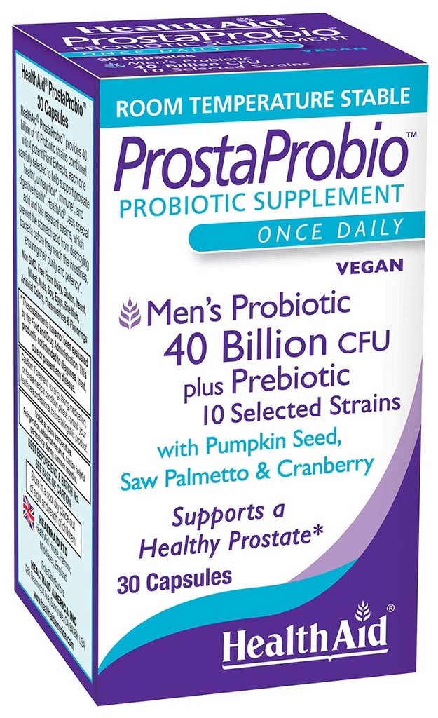 ProstaProbio Men’s Daily Probiotic – 10 Strains with Prebiotic, 호박 씨앗, Saw Palmetto & Cranberry | 30 Prostate & Urinary Wellness Support에 대한 즉시 채식 캡슐