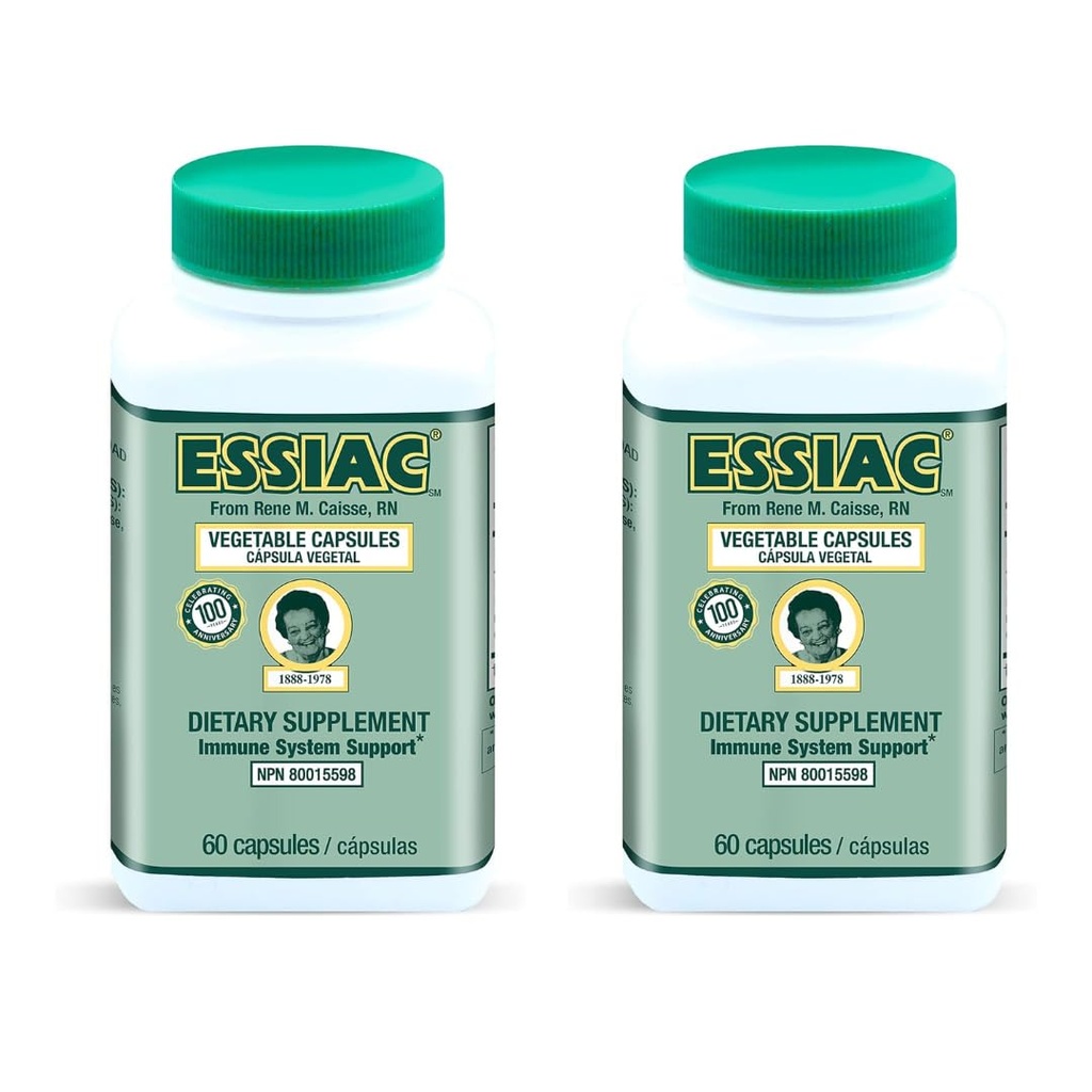 Essiac 차 All-Natural 초본 추출물 캡슐 – 60의 캡슐 | 전반적인 건강을 승진시키는 것을 돕는 강력한 산화 방지제 혼합 & 웰빙 | 1922년부터 본래 공식