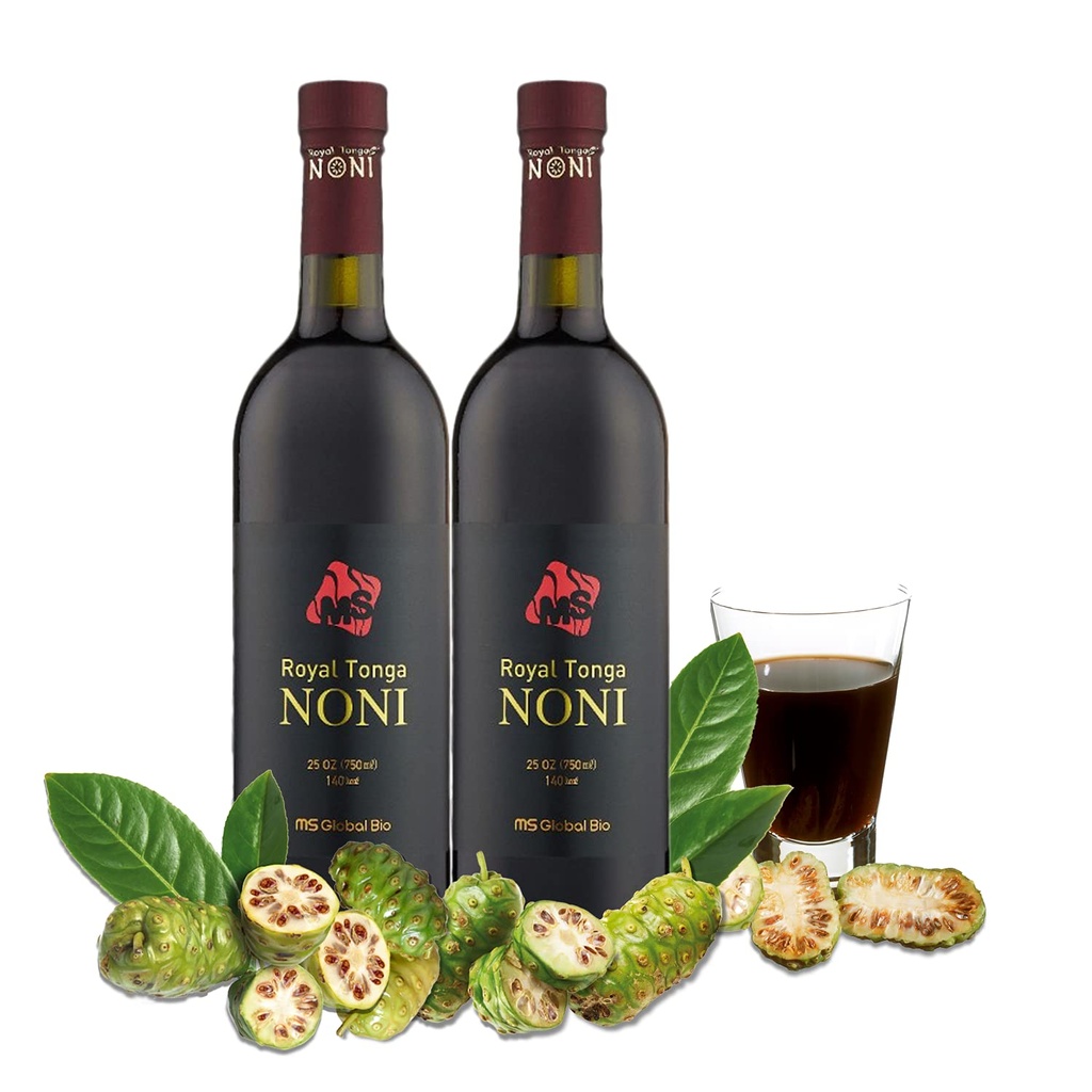 Royal Tonga Noni - 100 % 정품 NONI 주스 (2PK 케이스), 25oz 병 | Noni Juice | Nonie Juice | Noni 음료 | Nona Juice | Jugo de Noni | Noni Fruit | Real Noni