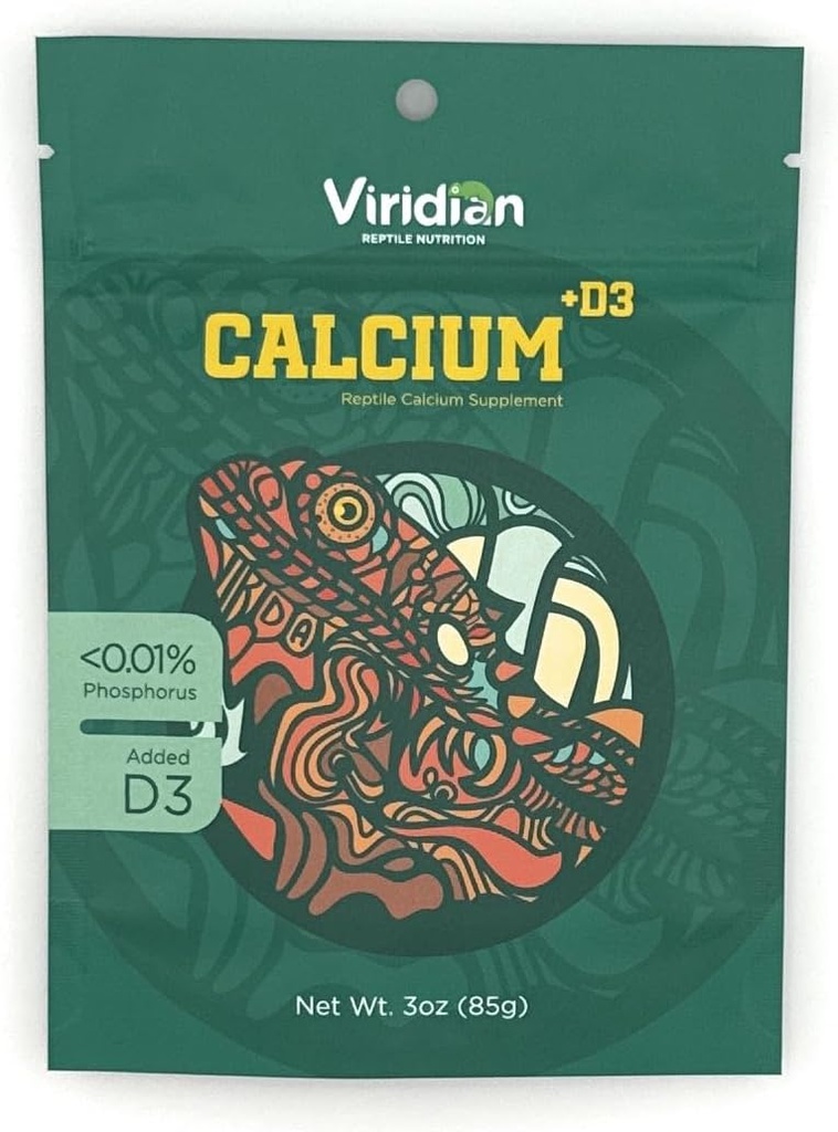 Viridian Reptile - D3 (10, Ounces)를 가진 Reptile 칼슘 보충교재