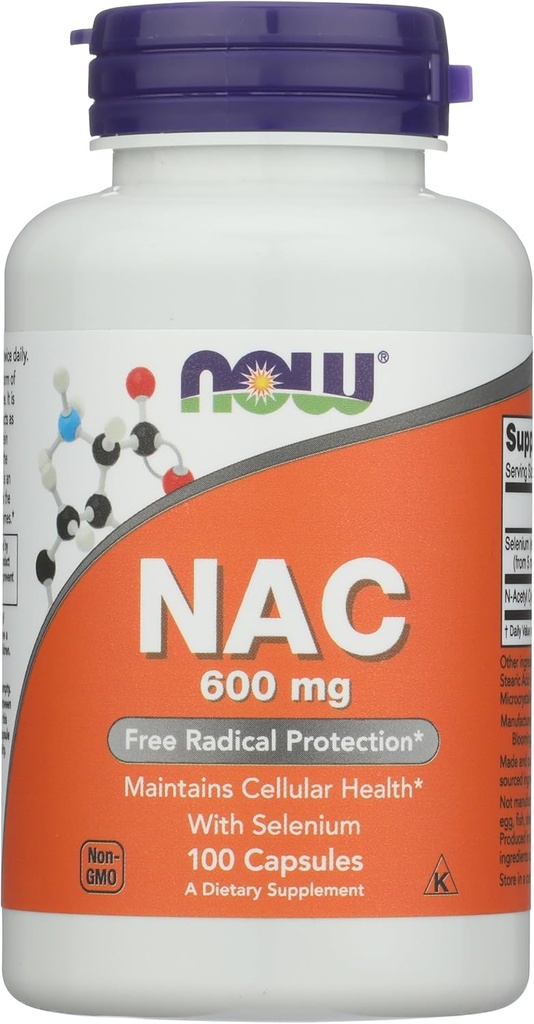 지금 음식 Nacacetyl Cysteine 600mg 캡슐, 100 CT