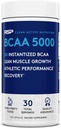 RSP BCAA 5000 (30 봉사), 포스트 운동 근육 회복, 내구시간 & 에너지, 봉사 당 필수 분지된 사슬 아미노산의 5g를 위한 우수한 BCAA 캡슐