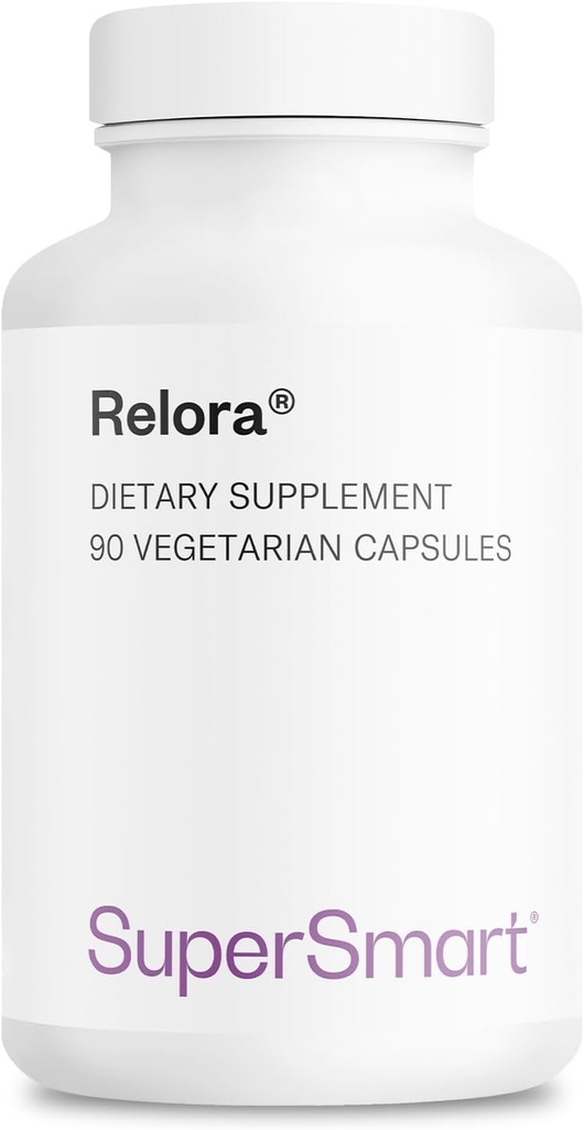 SuperSmart Relora 750mg / 일 - Magnolia Officinalis & Phellodendron Amurense 추출물 보충 | 비 GMO 및 글루텐 무료 - 90 채식 캡슐