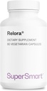 SuperSmart Relora 750mg / 일 - Magnolia Officinalis & Phellodendron Amurense 추출물 보충 | 비 GMO 및 글루텐 무료 - 90 채식 캡슐