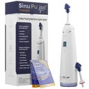30 Sinuair Packets가있는 SinuPulse Traveler - Cordless Pulsating Nasal Irrigation Sinus Rinse System, 여행을위한 공간 절약 클리너 및 구호 기계, Neti Pot 또는 Nose Spray Bottle보다 더 효과적인