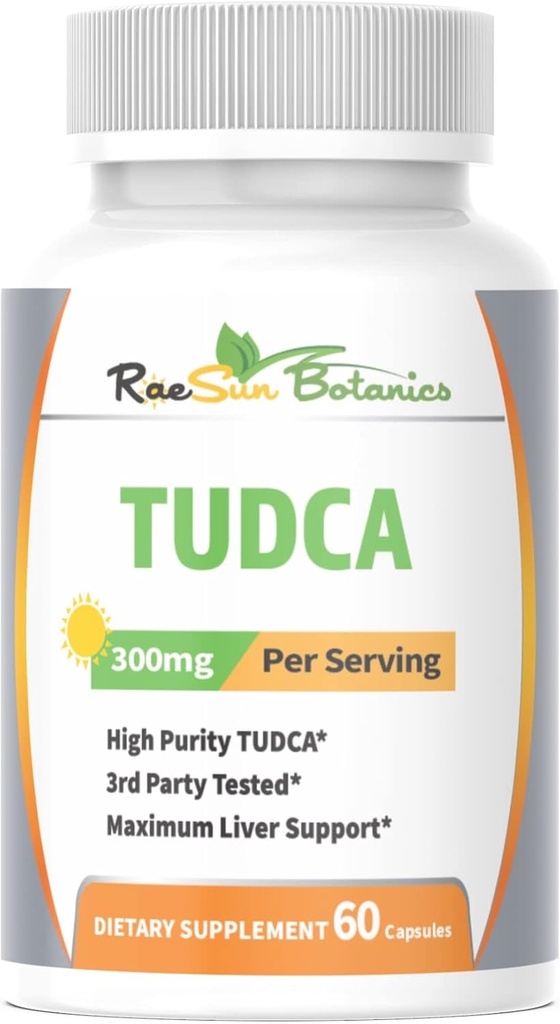 TUDCA (Tauroursodeoxycholic 산), 60 캡슐 300mg 서빙 프리미엄 품질 3rd 파티 테스트 최대 Liver 지원