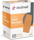 Non-Stick Pad, Latex Free, Wound Care for First Aid Kit, 2" x 4"(박스 100)