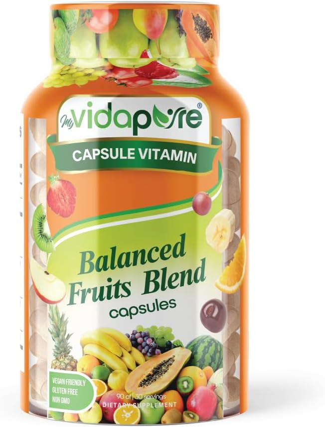 MYVIDAPURE 균형 잡힌 과일 혼합 – 전체 천연 식품 – Superfood! – Non-GMO – Vegan Friendly