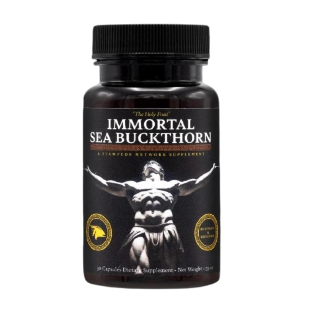 Immortal 바다 Buckthorn 캡슐 – 고대 힘, Omega 3, 6, 7, 9 및 Radiant 피부, 에너지 및 면역 지원을 위한 산화 방지제를 가진 남자와 여자를 위한 현대 활력.