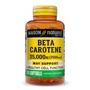 Mason 자연적인 비타민 A beta Carotene 25,000 IU의 지원 시각, 세포 기능 & 면역력, 100 Softgels의 팩 3