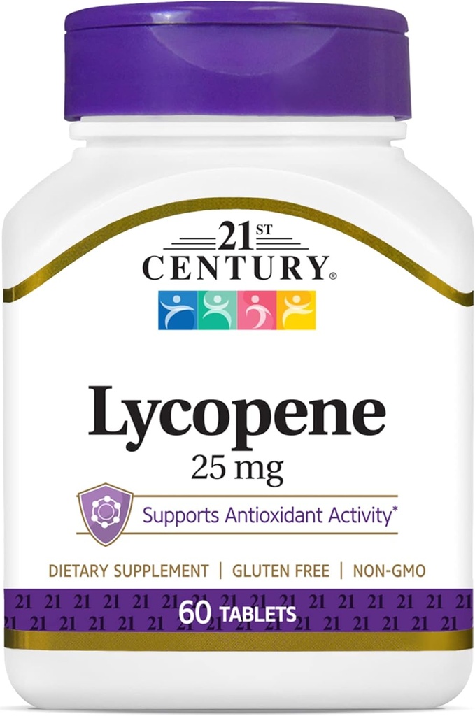 21 세기 Lycopene 25 mg 정제, 60 조사 (22400)
