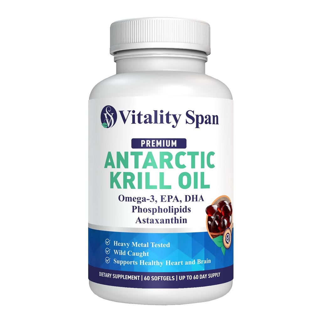 Krill 오일 오메가 3 Astaxanthin 콜린 DHA EPA의 우량한 흡수, 여분 힘, 물고기 기름 aftertaste, 무거운 금속은, 소형 Softgels, 500mg를 시험했습니다