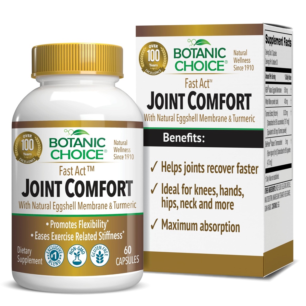 NEM 자연적인 계란 껍질 막, 심황 Curcumin, Bioperine, & 백색 Willow Bark, 지원 합동 건강, 60 500mg 캡슐을 가진 식물성 선택 빠른 행동 합동 안락
