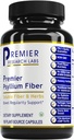 Premier Research Labs Premier Psyllium Fiber - Psyllium Husk 캡슐, 성인을위한 높은 섬유 알약, 여성 및 남성, 소화 건강을위한 일일 지원 - 180 채식 캡슐