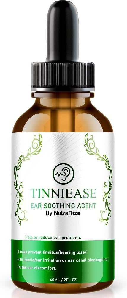 NutraRize TinniEase Ear Drops, Pro Hearing Support Formula, 모든 자연 귀 액체 보충, 반지 귀를위한 드롭퍼, 귀 건강을위한 최대 강도, 리뷰 (30 서빙)