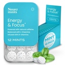 NeuroGum Energy Caffeine Mints (144 조각) - L-theanine + Natural Caffeine + Vitamin B12 & B6 - Nootropic Energy & Focus Supplement for Women & Men - Keto & Vegan, Peppermint 풍미