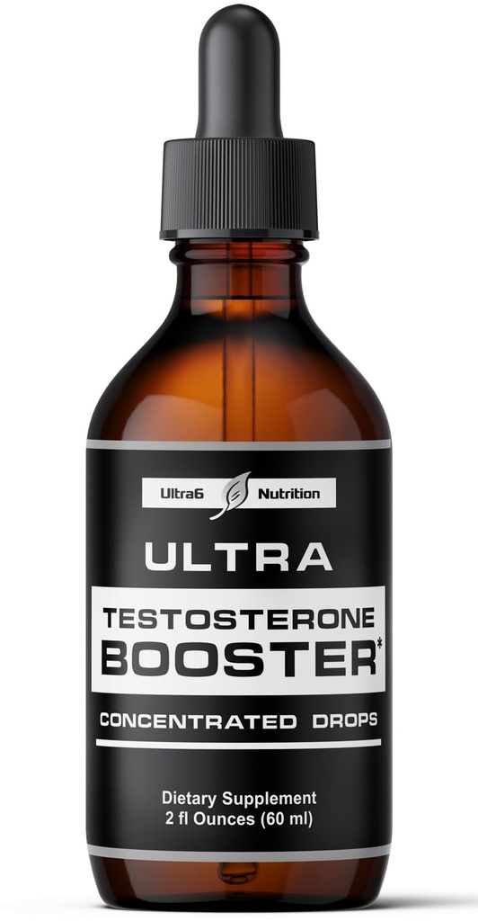 남성을위한 Ultra6 영양 테스토스테론 부스터 - 남성과 여성 건강 보조제 - Tongkat Ali + Tribulus Terrestris와 보충 - 근육 회복 및 에너지 부스트 지원