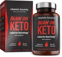 Vitamin Bounty Burn On Thermogenic Keto Fat Burner for Men & Women - 라즈베리 케톤과 체중 감량 보충 - Metabolism Booster, 에너지 약, 식욕 억제제 - 60 캡슐