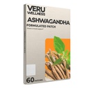 Veru Wellness Ashwagandha Patch - 스트레스 완화, 자연적인 계류 지원, 스트레스, 에너지 및 초점 지원 패치 (60 개)