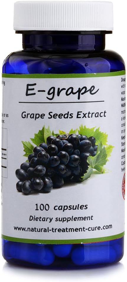 포도씨의 Hekma 센터 순수한 추출물 - Vitis Vinifera - 100 캡슐 - Vegan