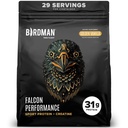 BIRDMAN Falcon 성능 Vegan Protein Powder, 31g Protein, 5g Creatine, 5g BCAA, Probiotics, Electrolytes, Pre Workout, Low Carb, Sugar Free & Dairy Free, Plant Based Vanilla Protein, 29 서빙